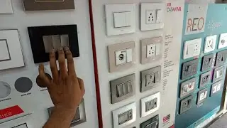Modular switches and sockets for home decor जमाना बदल रहा है आप भी badle 🥰#elctrical #modular #shop 