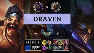Draven Mid vs Zed: Unstoppable - EUW Challenger Patch 14.15