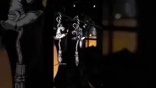 EKRJ1073 Sterling Silver Broom Earrings Handmade Witch Jewelry for Everyday Magic #ottawahandmade