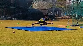 Diving and sliding #cricket #crickettechnique #drills #coaching #fielding #highperformance #ipl #icc