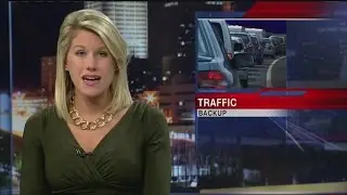 60 mile traffic back up along Mass Pike