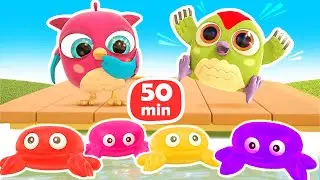 Jeux et d&eacute;couvertes avec Hop Hop le hibou et Peck Peck le pivert. Dessins anim&eacute;s pour b&eacute;b&eacute;s