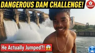 My first Dam Vlog: Haunted Secrets and Risky Stunts! 😱🚩