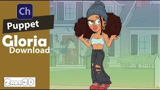 Gloria Adobe Character Animator Puppet Test and Download