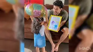 Cute Inaaya Khemu singing for daddy&rsquo;s birthday || Soha Ali Khan and Kunal Khemu daughter | #Birthday