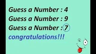 How To Make Small Game [Guess a Number]