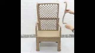 Reuse Waste Material into Luxury Table & Armchair, Furniture Jute Craft_R