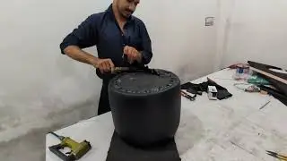 Diy Puffy Stool  Upholstery Beginner | Sofa stool making process| Sofa Repair | Diy Ottoman Sofa 