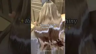 Rice mask for shiny hair✨|#aesthetic #viral #trending #shorts #fyp #hair #explore #yt