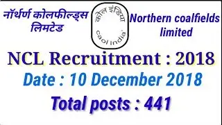 ncl recruitment 2018 apply online 441 vacancies December 2018 । ITI jobs