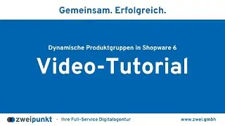 Dynamische Produktgruppen in Shopware 6 | Shopware 6 Grundlagen | Video-Tutorial