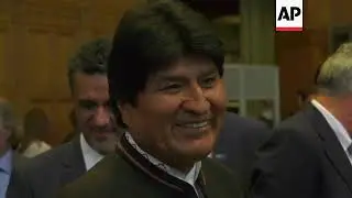 Bolivia and Chile leaders arive for ICJ hearing on Pacific ocean access