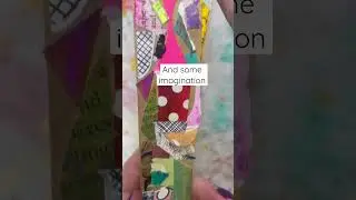 Make a scrap snippet roll from your tiniest paper bits for creative projects. #artjournal #ephemera