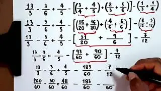 EXPRESSÃO NUMÉRICA COM FRAÇÕES
