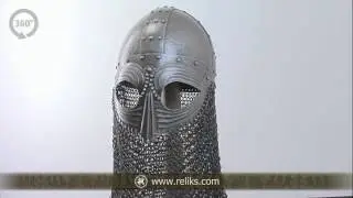 360 View of the Vendel Viking Helm forged by Windlass Steelcrafts