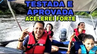TESTEI MINHA LANCHA FOCKER 160 *ela ficou muito forte *