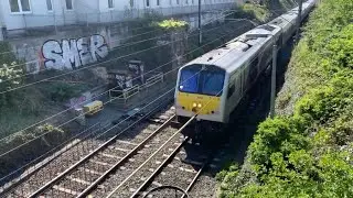 Irish Rail Class 201 loco No. 208 is at Malahide heading to Belfast