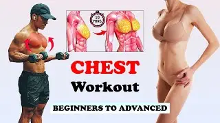 INTENSE Chest Workout BEGINNERS TO ADVANCED | 10 Min For A Desired Chest Muscle.