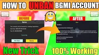 How to unban Bgmi ID 💯😱🔥| BGMI ID unban kaise kare | ree BGMI ID Unban 2025 | No Hack, No Risk