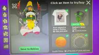 Roblox Catalog Avatar Creator MOST EXPENSIVE OUTFIT