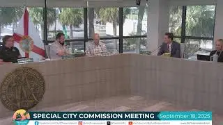 City of Treasure Island Special City Commission Meeting - Sept. 18, 2025
