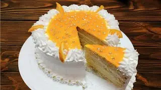 Orange cake without oven/soft and moist fresh orange cake recipe/ orange sponge cake in Tamil