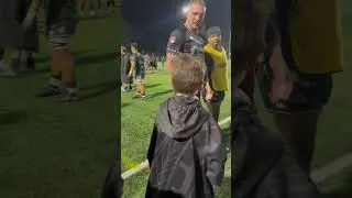 Meeting a Seattle Seawolves rugby player! Best night ever and they got a win.