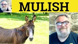 😎 Mulish Meaning - Mulish Defined - Mulishly Examples - Mulishness Definition - Mule Mulish Mulishly