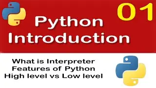 01 Python Introduction | Python for beginners | Learn Python | Python Tutorial | Python programming
