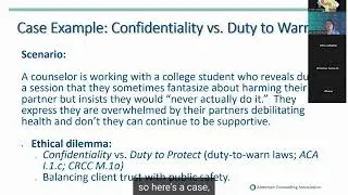 Ethical Outlook, Legal Issues, & Trends in the Counseling Profess Aprille Woodson, PhD, JD 10/17/25