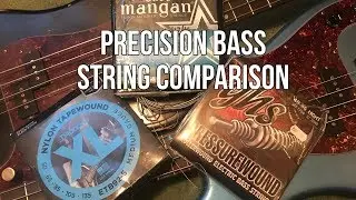 Precision Bass String Showdown... Flats V Rounds V Tapes V Pressurewound & a bit of muting!