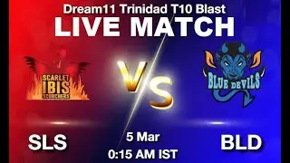 🔴SLSvBLD Live SCARLET IBIS SCORCHERS v BLUE DEVILS|TRINIDADT10 BLAST |BLD v SLS live| SLS v BLD LIVE