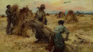 Les Moissonneurs (The Harvesters) (late 1880s)| The Harvesters at Sunset  | TV art screen saver