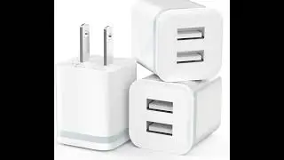 LUOATIP Dual Port USB Cube Power Adapter Charger | Smart Electronics Gadget Store