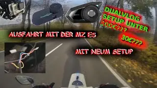 MZ ES 125/150 | Ausfahrt | Neues Vlog Setup | Intercom | FreedConn | Dual Vlog Setup | Moto Vlog
