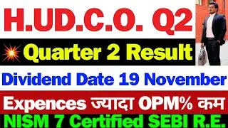 HUDCO Q2 Result आगया | HUDCO Share Latest News | HUDCO Latest News | HUDCO Latest News Today