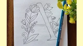 beautiful letter art | free hand design | letter calligraphy | design | Alphabet doodle #freehand