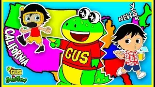 Gus helps Ryan around all 50 STATES! 1 HOUR Adventures with Gus!