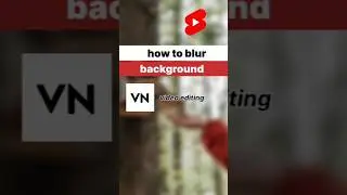 How to Blur Background in VN App | Easy Tutorial #shorts