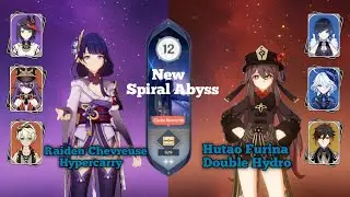 C3 R1 Raiden Chevreuse Hypercarry & C0 Hutao Furina Vaporize | Spiral Abyss 4.3 Floor 12 - 9 Stars