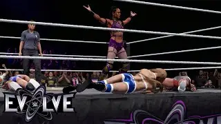 WWE2K25 EVOLVE - ARMSTRONG VS GREY VS BRIGHT VS BROOKSIDE - WINNER FACES LAYLA DIGGS AT ES