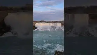 Niagara Falls April 2023 Niagara Falls Ontario Canada View from Niagara Parkway Canada Side