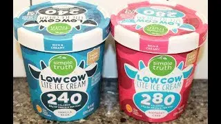 Simple Truth Low Cow Lite Ice Cream: Vanilla Bean and Birthday Cake Review