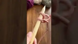Primer paso para tejer con dos agujas 🧶 #tejer #tutorial #shorts