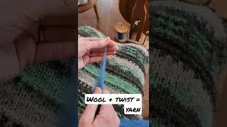 Wool plus Twist equals Yarn