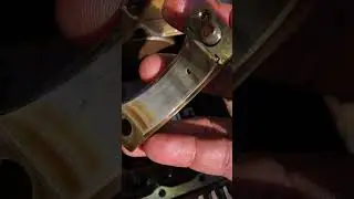 Connecting rod bearings and crank journal #mechanic #diy #engine #crankshaft