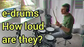 Mesh e-drums - How loud are electronic drums unplugged. Roland TD-1DMK.