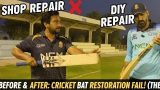 Cricket Bat Repair Difference? 😱 Shop Repair vs Self Repair  Shocking Difference! #BatRepair