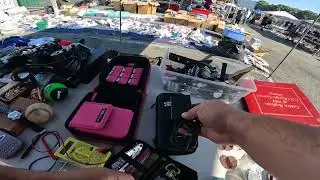 At My Local Flea Market. Hot Day But Still Got Good Inventory for eBay. #reseller #vintage