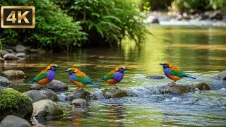 Healing Nature Piano with Birdsong and Flowing River for Sleep, Study and Mind Reset